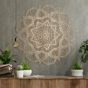 Vyrezávaná 3D Mandala - lotosový kvet