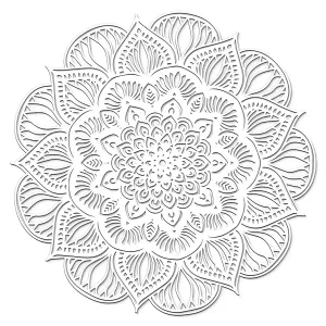 Vyrezávaná 3D Mandala - lotosový kvet