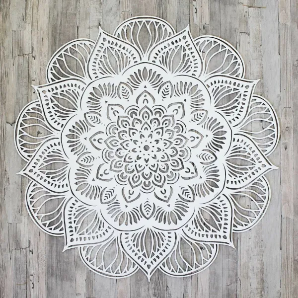 Vyrezávaná 3D Mandala - lotosový kvet