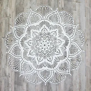 Vyrezávaná 3D Mandala - lotosový kvet