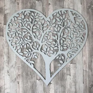 Drevený strom na stenu - Srdce