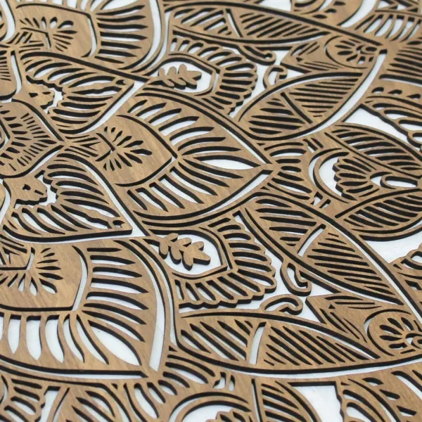Luxusný drevený obraz na stenu - Mandala