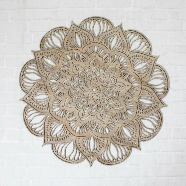 Vyrezávaná 3D Mandala - lotosový kvet