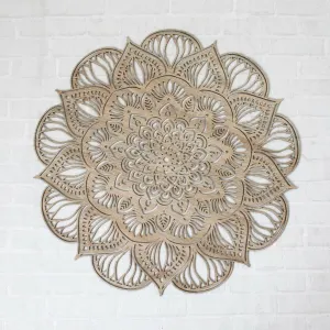 Vyrezávaná 3D Mandala - lotosový kvet