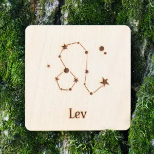 Pivná podložka - Znamenie Lev hviezdy