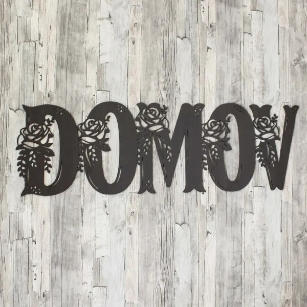 Slovenský nápis na stenu - Domov