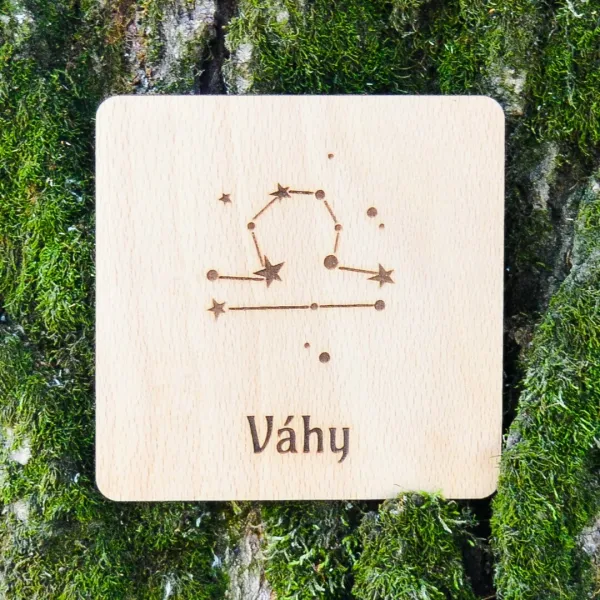 Podložka pod pohár - Znamenie Váhy hviezdy