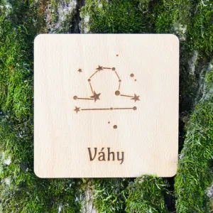 Podložka pod pohár - Znamenie Váhy hviezdy