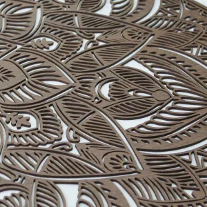 Luxusný drevený obraz na stenu - Mandala