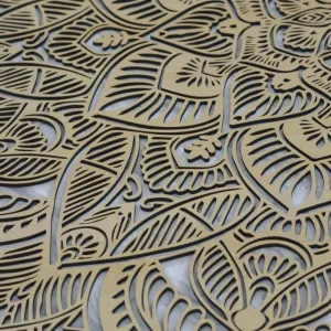 Luxusný drevený obraz na stenu - Mandala
