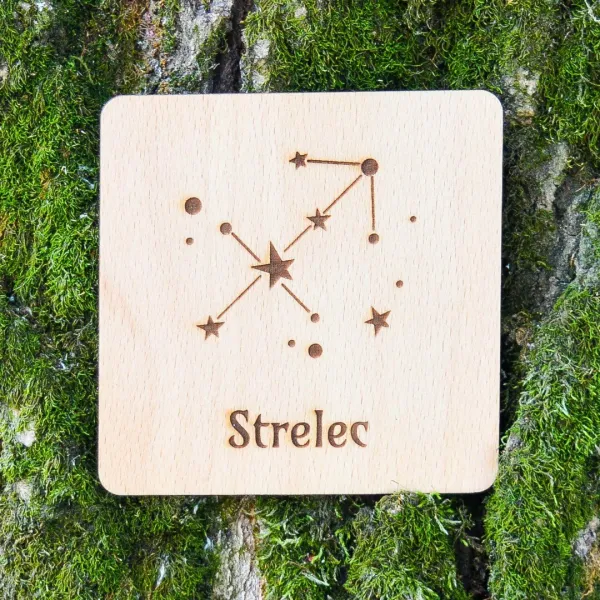 Darček pre kamarátku - Podložka pod pohár znamenie Strelec