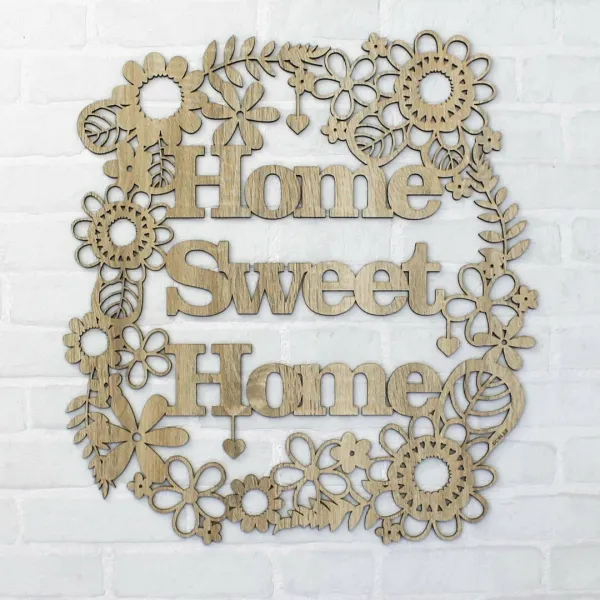 Drevený nápis na stenu - Home Sweet Home