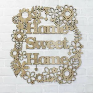 Drevený nápis na stenu - Home Sweet Home