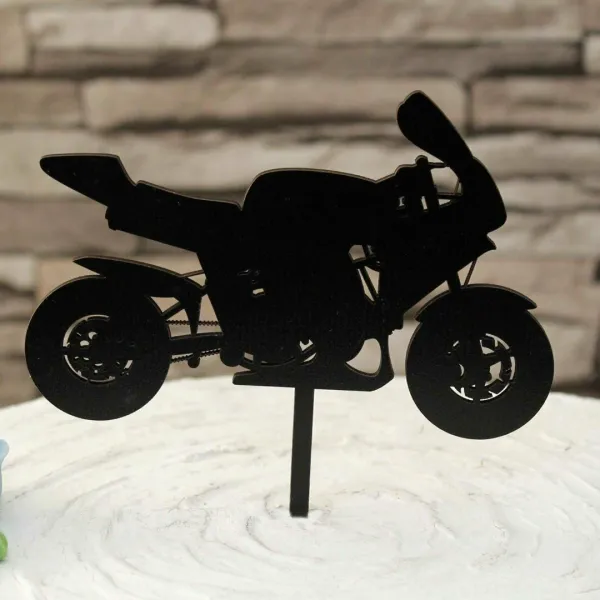 Zápich na tortu aj s vlastným textom - Motorka