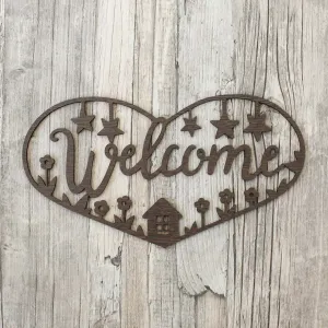Lacná dekorácia na stenu - Welcome