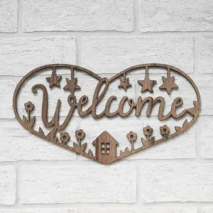 Lacná dekorácia na stenu - Welcome