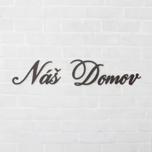 Nálepka na stenu - Slovenský nápis - Náš domov
