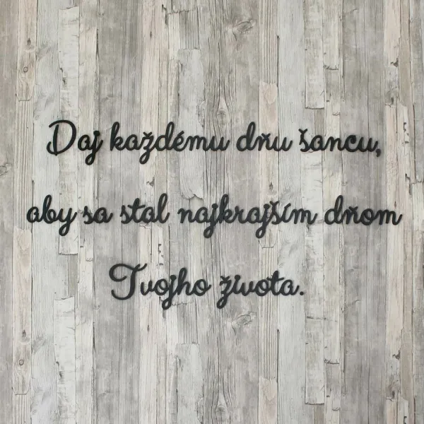 Motivačný citát na stenu