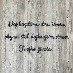 Motivačný citát na stenu