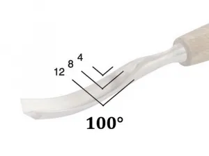 Narex Bystřice Rezbárske dláto Narex PROFI V profil 100° - lyžičkové, 4 mm