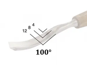 Dláto Narex PROFI V profil 100° rovné 8 mm