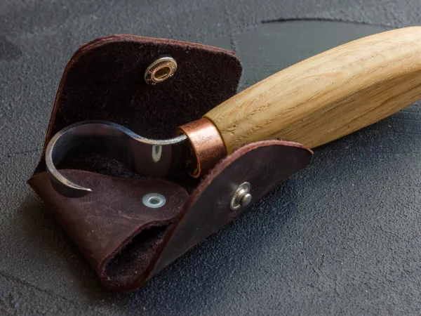 Kožené puzdro na lyžičkár BeaverCraft SK1Oak a SK5