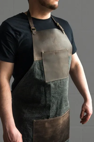 Zástera BeaverCraft AP4  plátená - kožená, hnedá