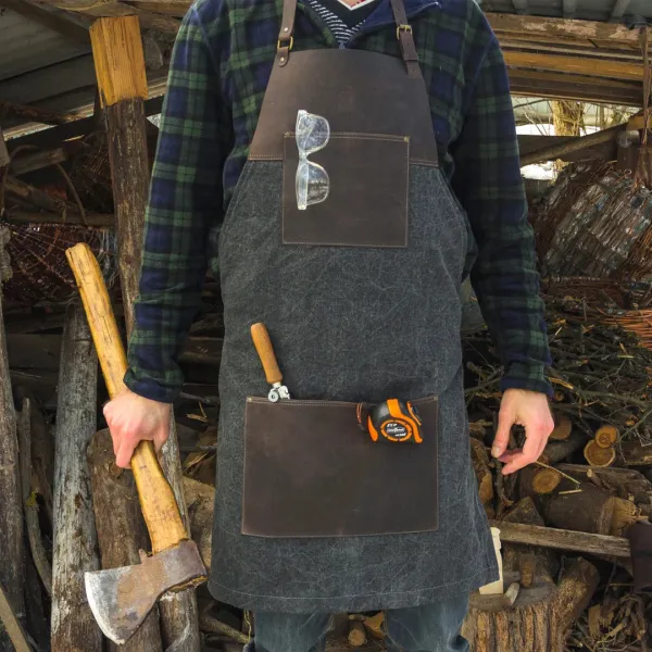 Zástera BeaverCraft AP4  plátená - kožená, hnedá