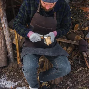Zástera BeaverCraft AP4  plátená - kožená, hnedá
