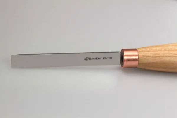 Rydlo BeaverCraft K1/10 rovné - ploché s jednostranným výbrusom, 10 mm