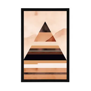 Plagát abstraktné tvary pyramída