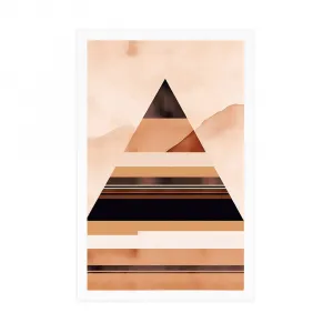 Plagát abstraktné tvary pyramída