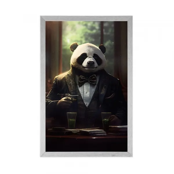 Plagát zvierací gangster panda