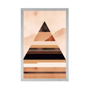Plagát abstraktné tvary pyramída