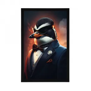Plagát zvierací gangster tučniak