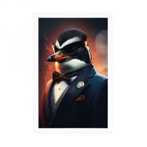 Plagát zvierací gangster tučniak