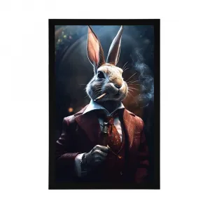 Plagát zvierací gangster zajac