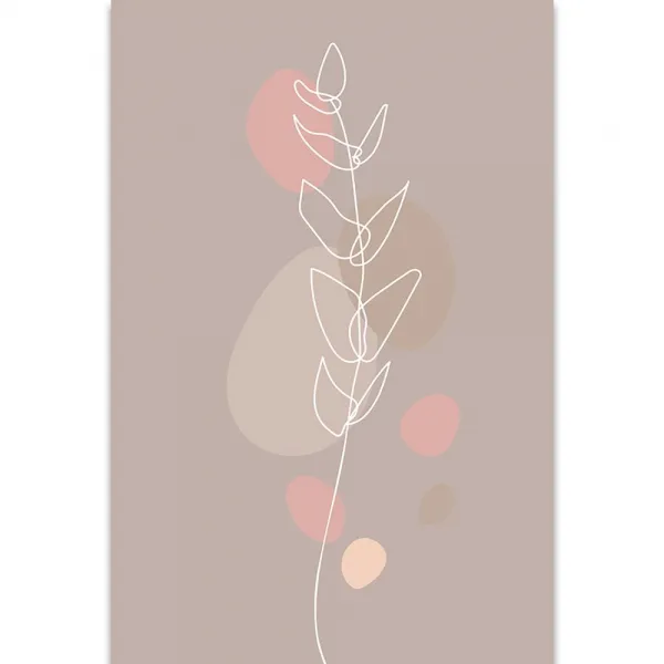 Obraz minimalistický list No2