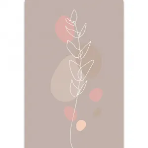 Obraz minimalistický list No2