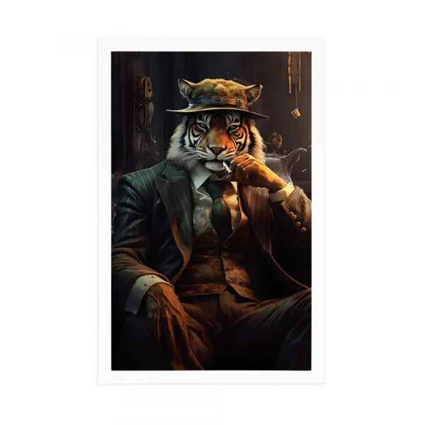 Plagát zvierací gangster tiger