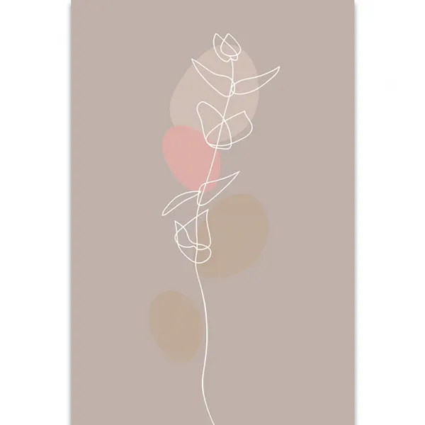 Obraz minimalistický list No4