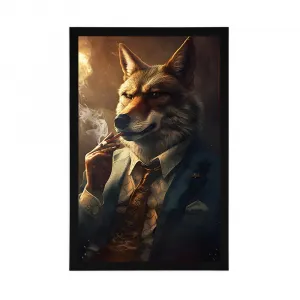 Plagát zvierací gangster vlk