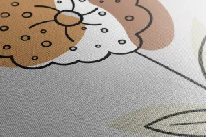 Obraz minimalistický kvet No2