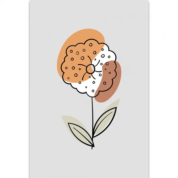 Obraz minimalistický kvet No2