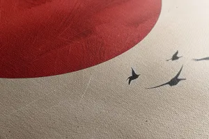 Obraz japandi kúzlo červeného mesiaca