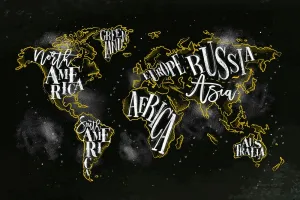 Obraz trendová mapa sveta