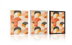 Plagát moderné vzory Peach Fuzz