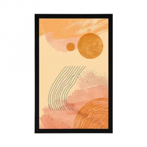 Plagát moderné vzory Peach Fuzz