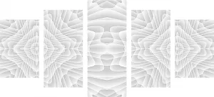 5-dielny obraz s kaleidoskopovým vzorom