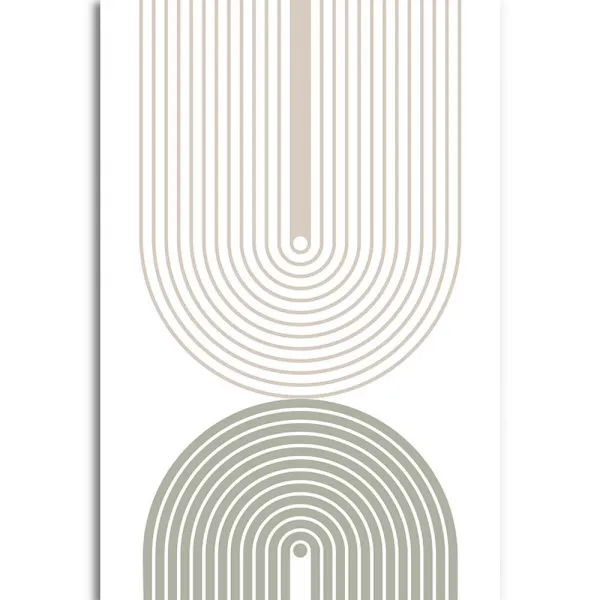 Obraz minimalistické dúhy Mid-Century
